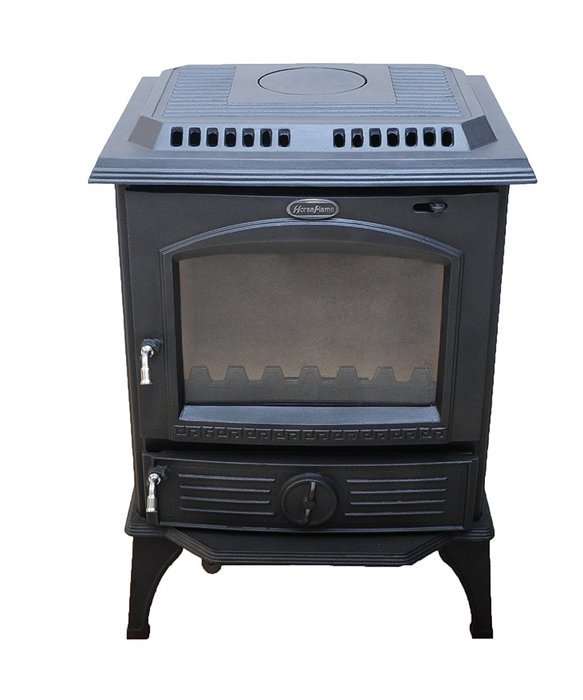 HiFlame 1,800 Square Feet 63,000BTU cast iron wood burning stove HF717U