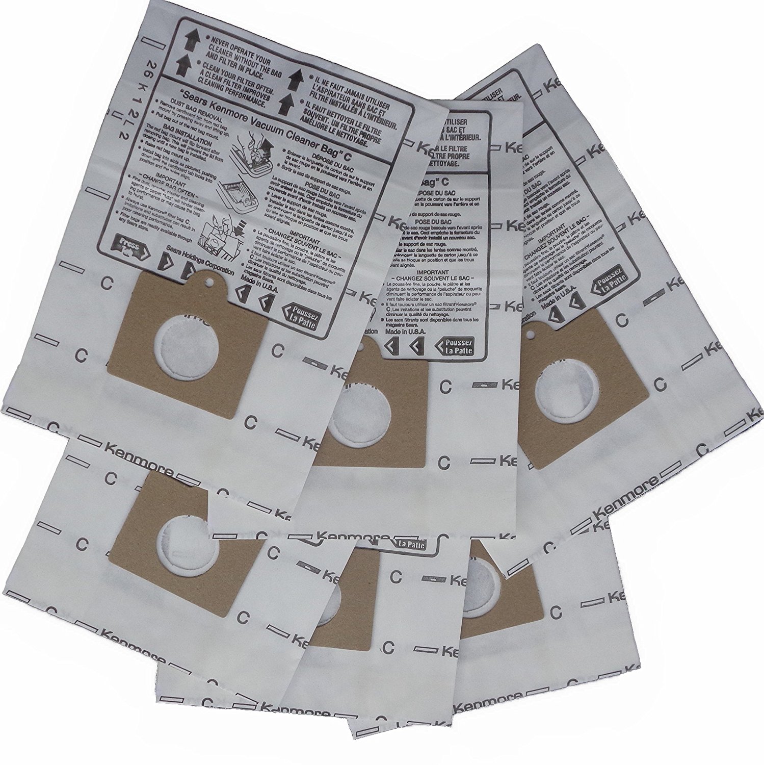 Genuine Kenmore C Vacuum Bags Replaces 5055 50558 50557 Panasonic C5