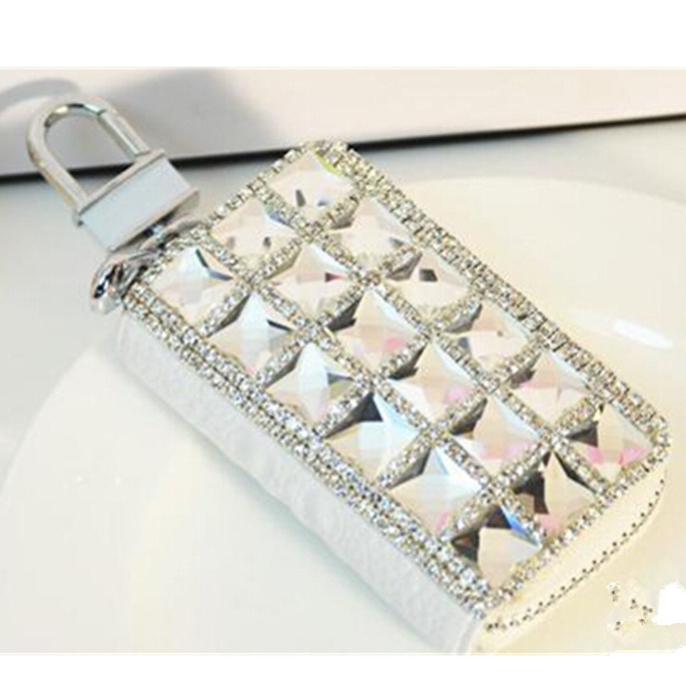 EVTECH(TM) Universal Car Smart Key Chain Leather Holder Cover Case Fob