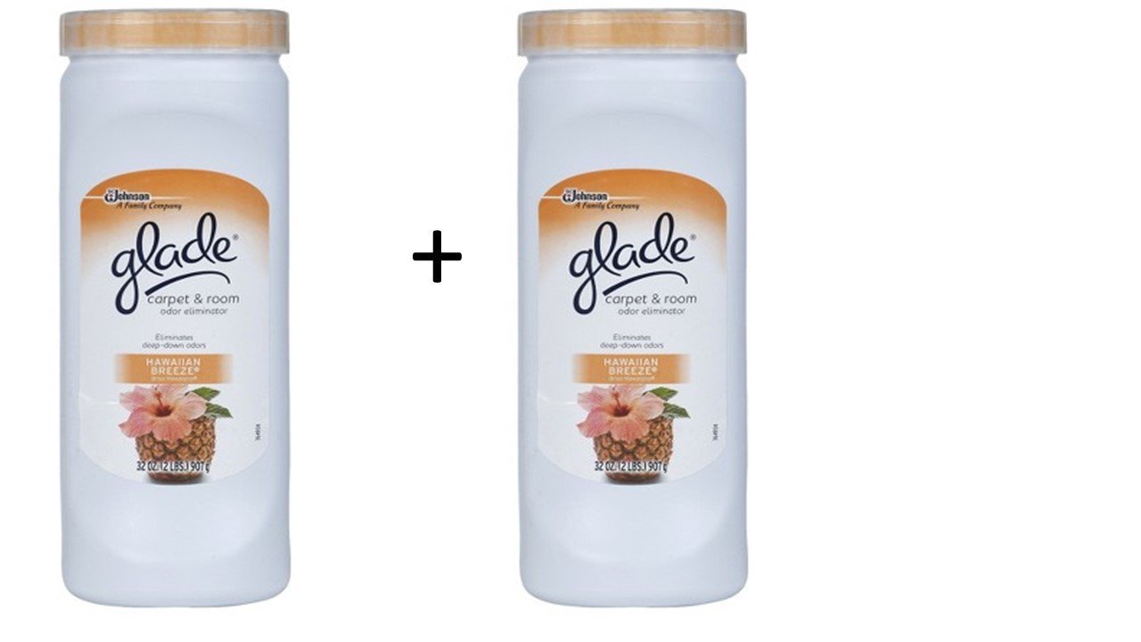 Glade Carpet & Room Refresher, Hawaiian Breeze, 32ounce (2 Pack) free