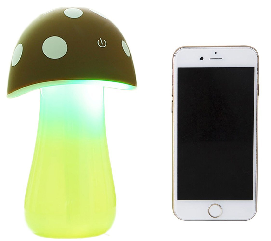 Yquelle Mini USB Ultrasonic Humidifier Mushrooms Humidifier with LED
