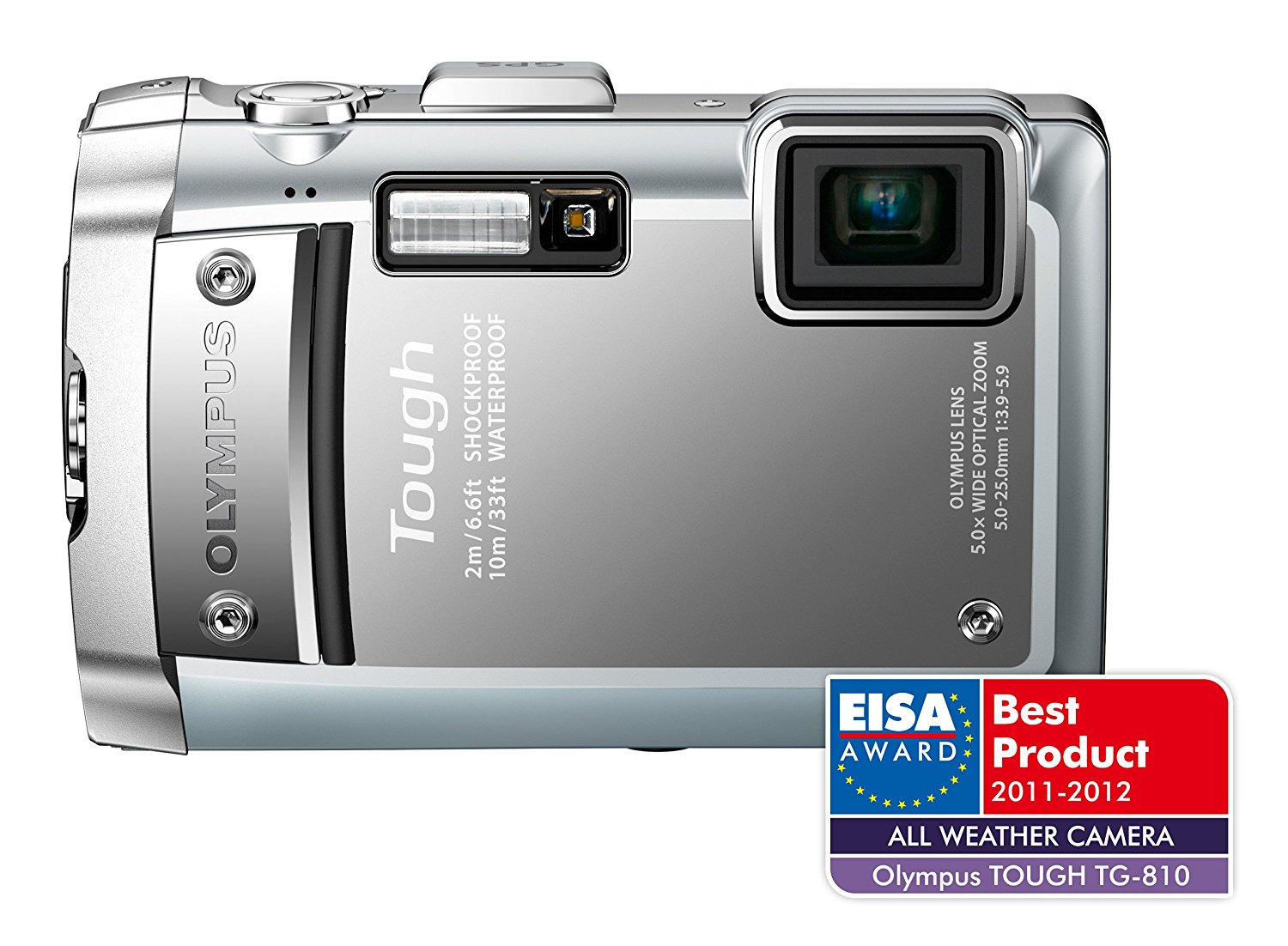 Olympus Tg810 Digital Camera Silver (14Mp, 5X Wide Optical Zoom) 3.0