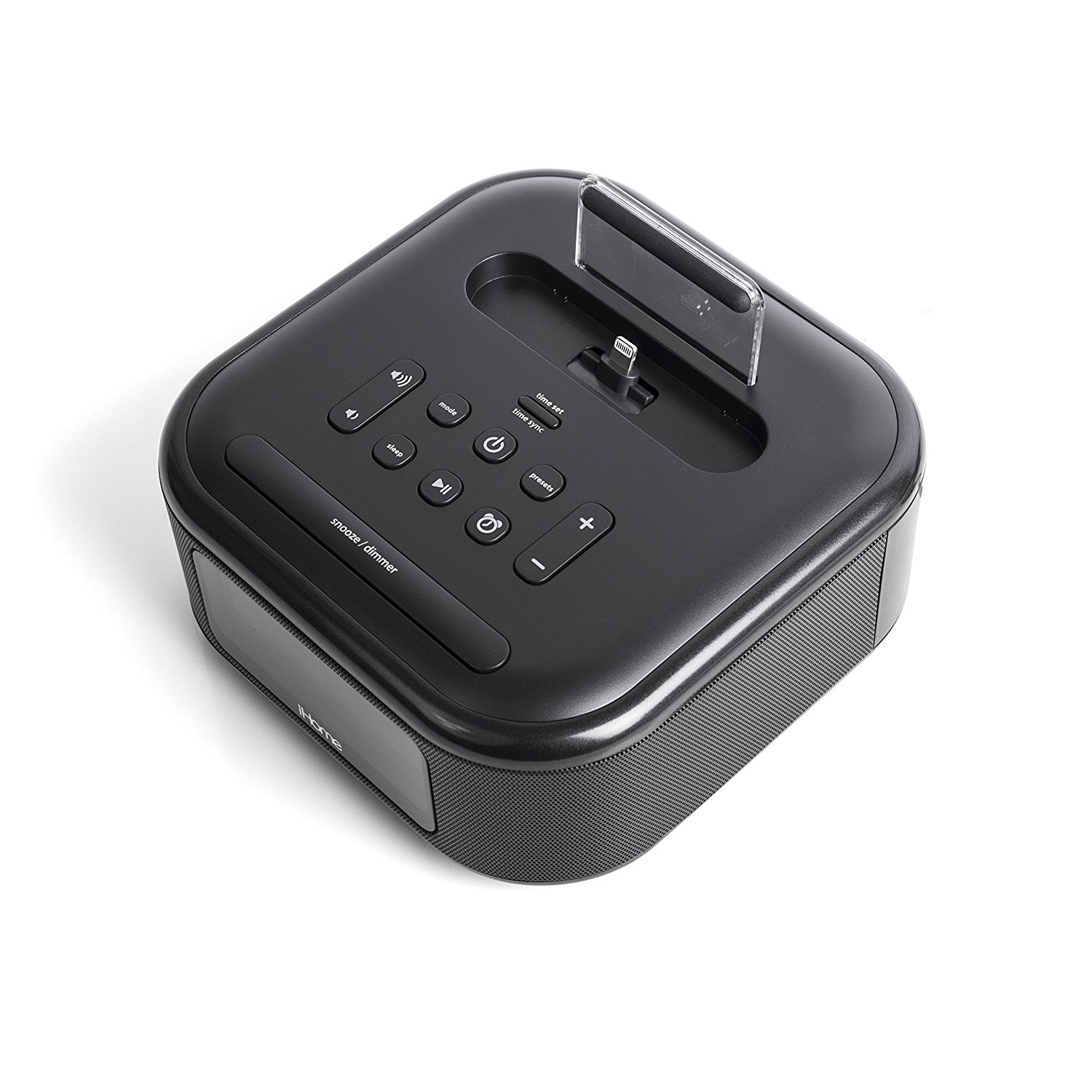 IHome iPL23 Stereo FM Clock Radio with Lightning Dock Charge/Play for