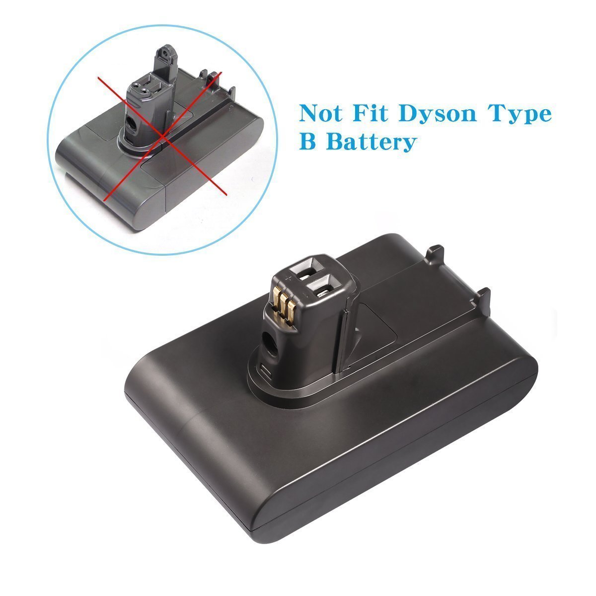 2200mA Replacement for Dyson DC31 Battery Cordless Vacuum DC44 DC35