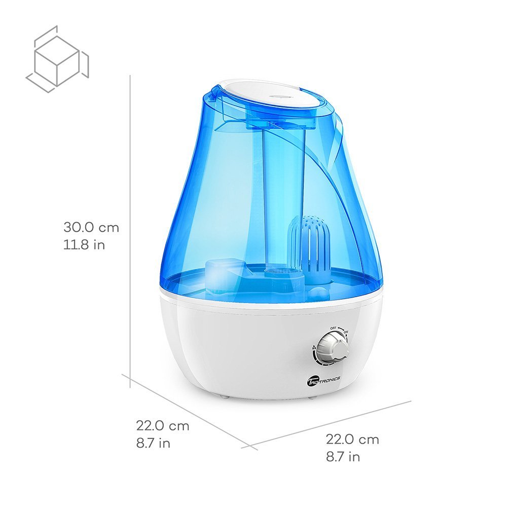 Cool Mist Humidifier, TaoTronics Ultrasonic Air Humidifers with Mechanical Switch, 3.5L Large
