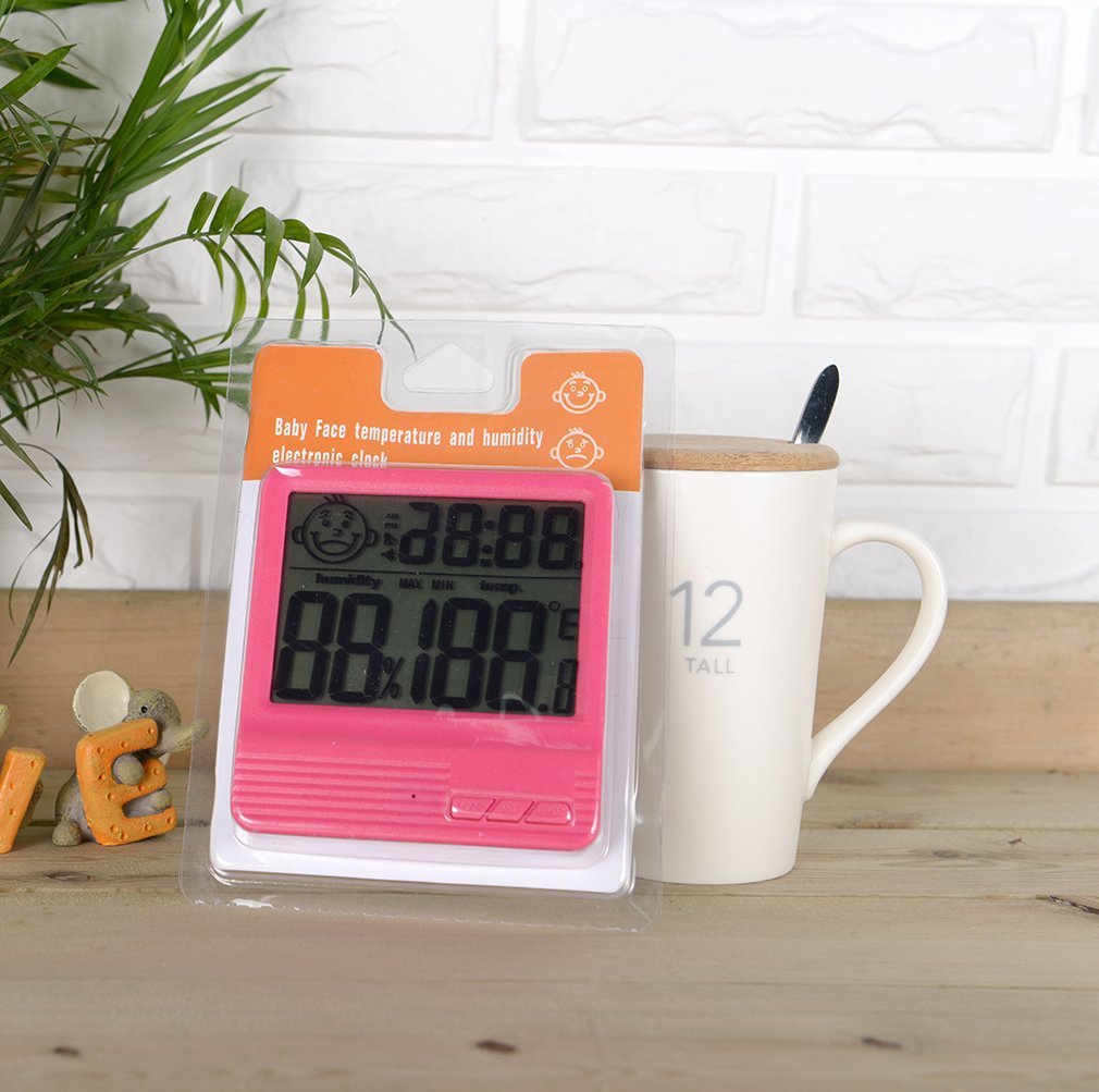 Humidity Meters,White Indoor Hygrometer Thermometer for Baby Room