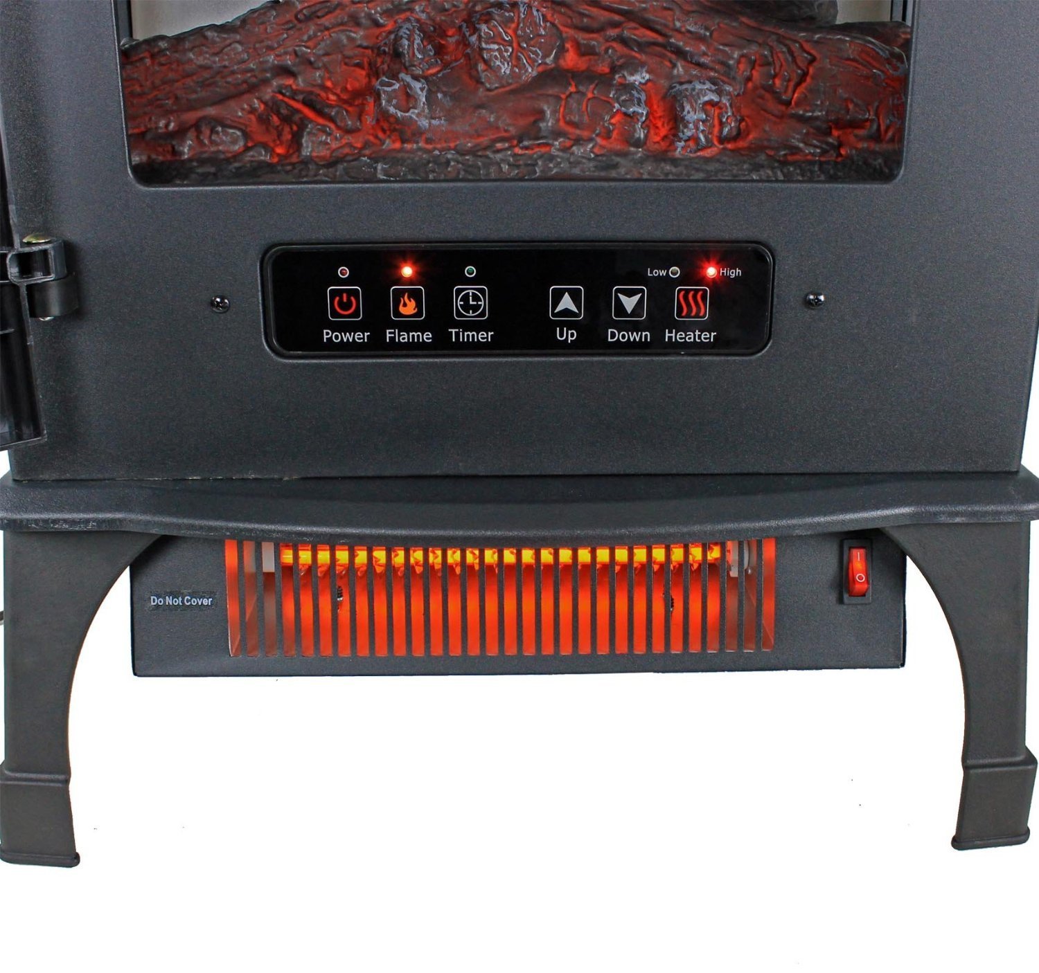 Indoor Electric Stove Heater With Infrared TechnologyBeautiful Black