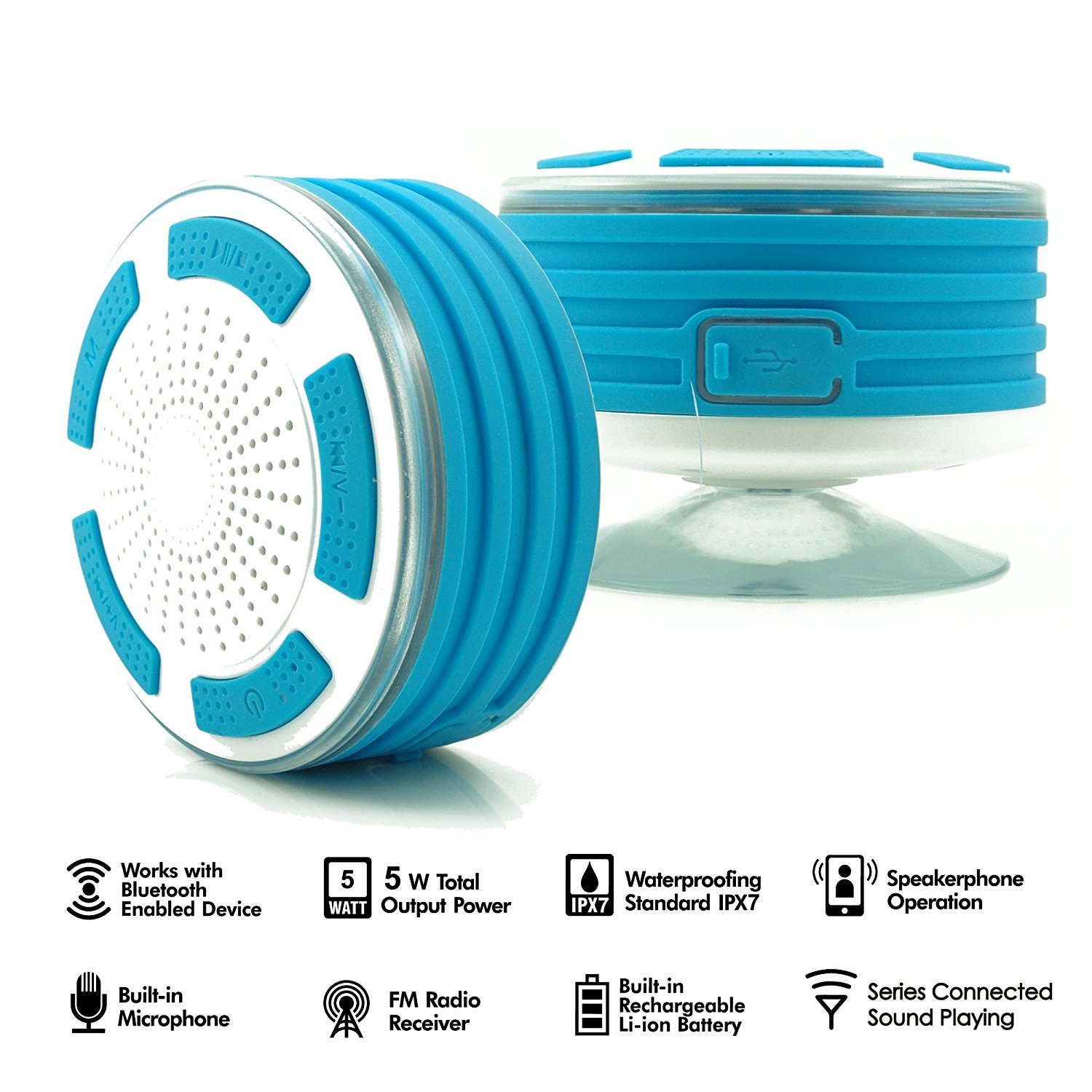KONG KIM IPX7 100 Waterproof Bluetooth Speaker & Shockproof Floating