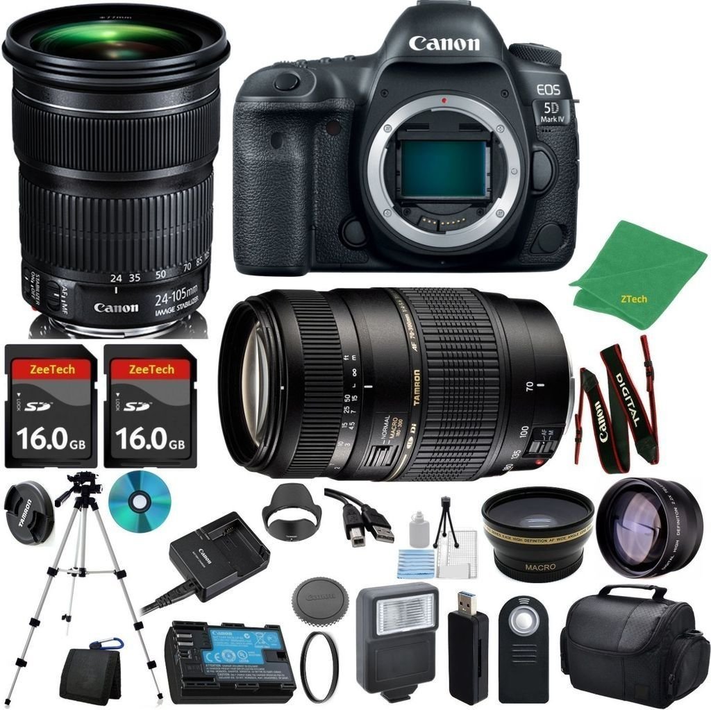 Canon EOS 5D Mark IV with 24105mm IS STM + Tamron 70300mm AF + 2pcs