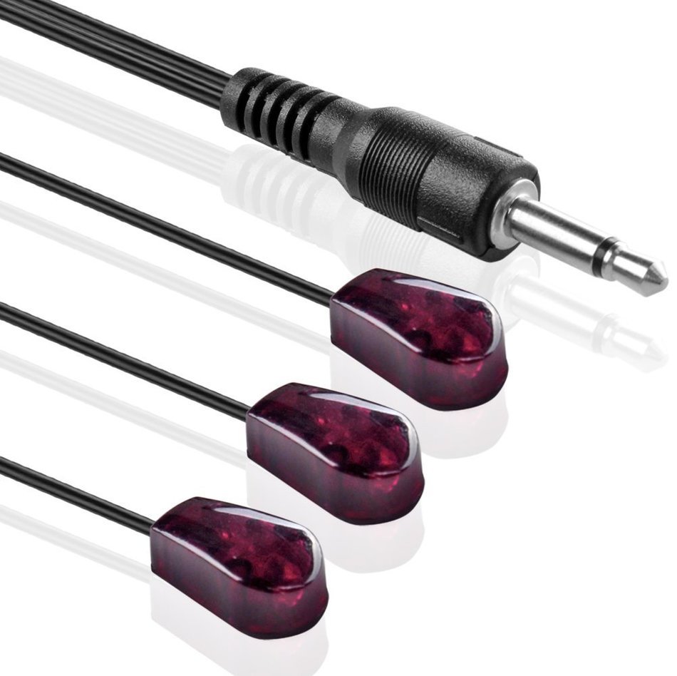 TNP IR Emitter Extender Extension Cable (10 Feet) Triple 3 Head 3.5mm Jack Infrared Red