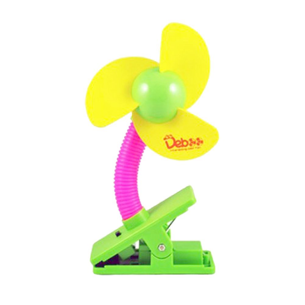 Leewin Mini Safety Portable Clipon Baby Stroller Fan Battery Powered