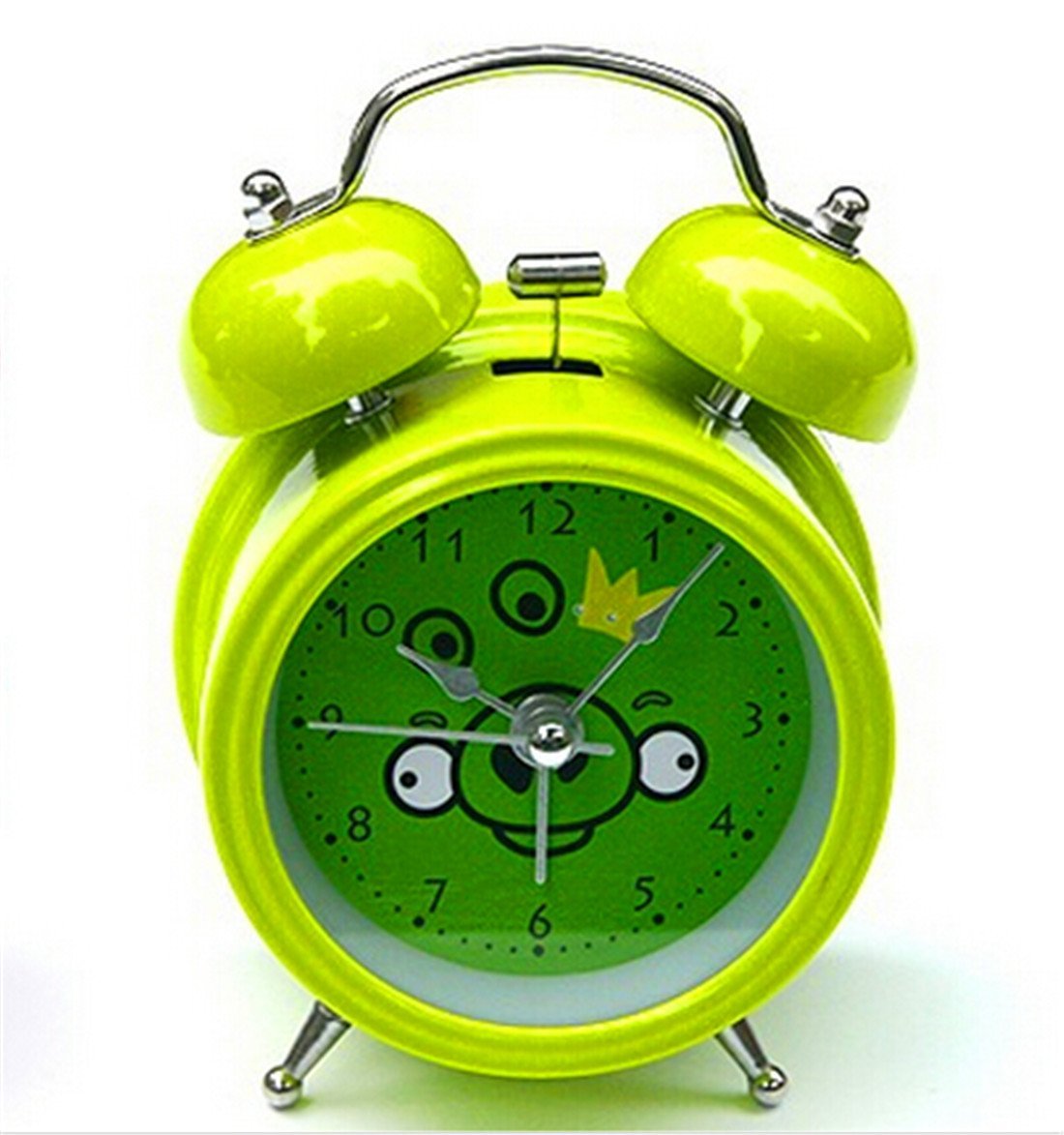 Surborder Shop Creative Twin Bell Analog Alarm Clock Battery Operated