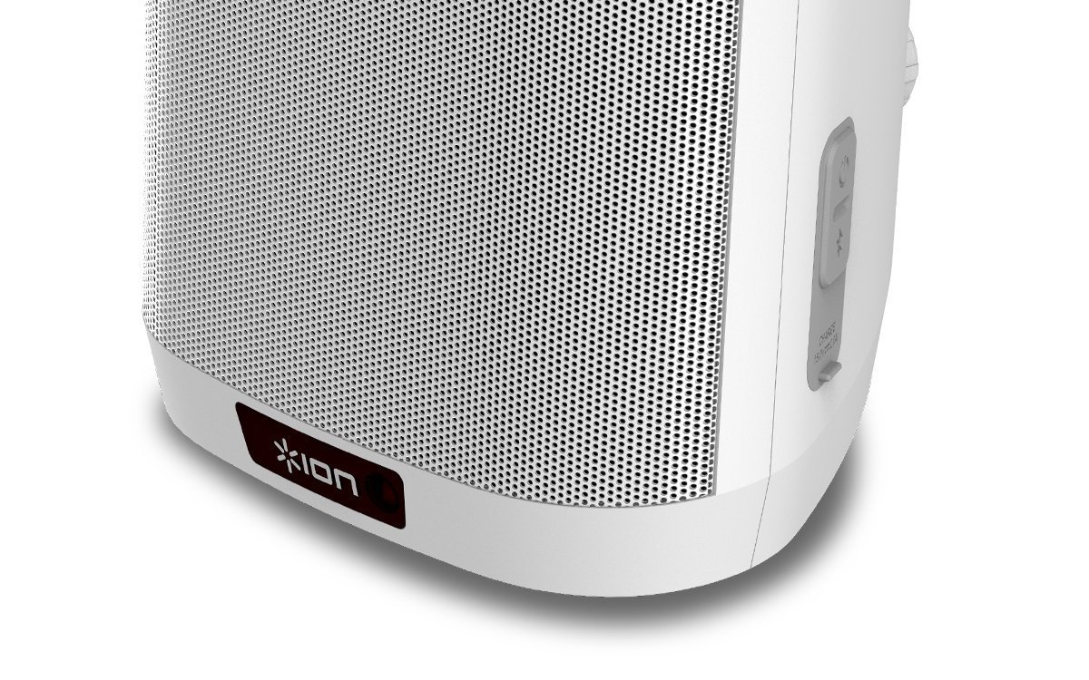 ION Audio Keystone Mountable Wireless SolarRechargeable Outdoor Stereo Speakers with Remote