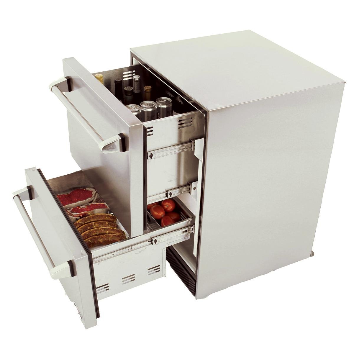 Luxor 4.5 Cu. Ft. Outdoor Refrigerator Drawers Stainless Steel Aht