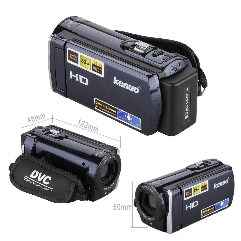 KENUO 3.0 TFT LCD HD 1080P 16MP Camcorder Digital Video Camera 16x Zoom