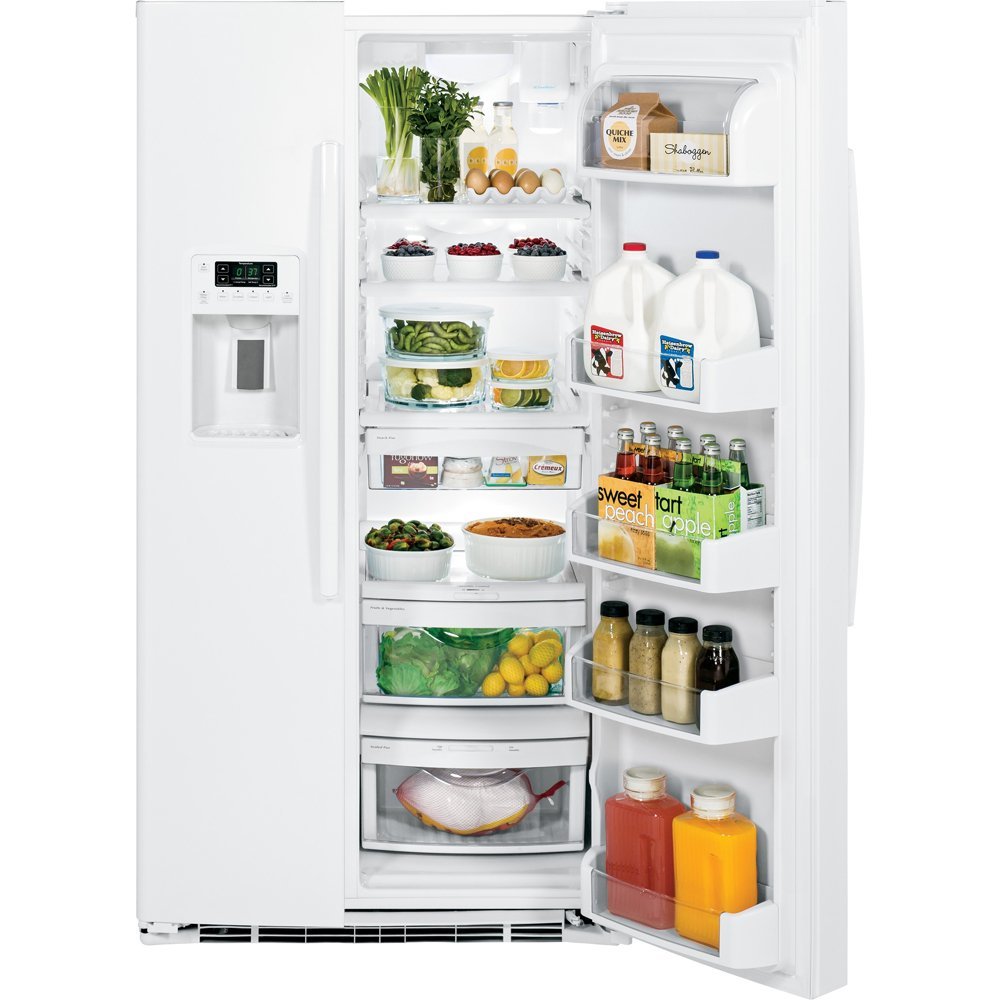 GE GSE25HGHWW 25.4 Cu. Ft. White SideBySide Refrigerator Energy