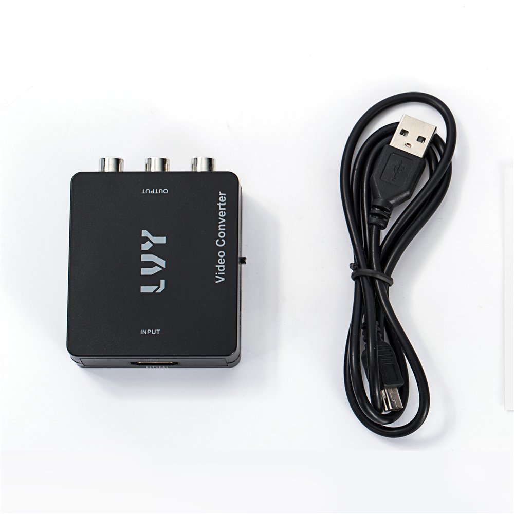 LVY Mini HDMI to AV Converter 1080p HDMI to RCA CVBS AV Composite