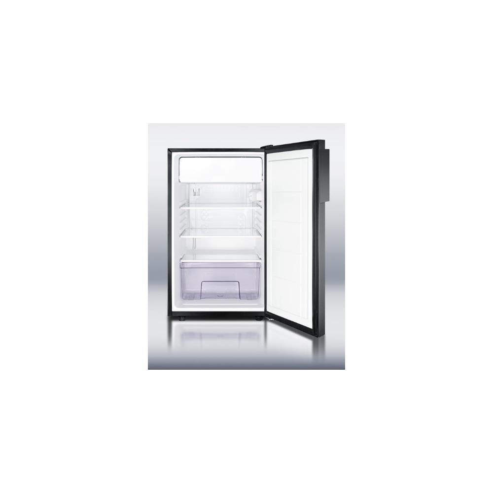 Summit CM421BL7 Commercially listed 20" wide counter height refrigeratorfreezer with a lock