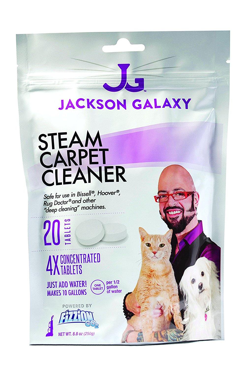 Jackson Galaxy Steam Cleaner (20 Tablets) Carpet Stain Remover, Odor