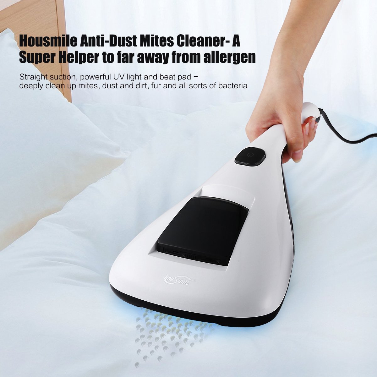 Housmile AntiDust Mites UV Vacuum Cleaner with Advanced HEPA