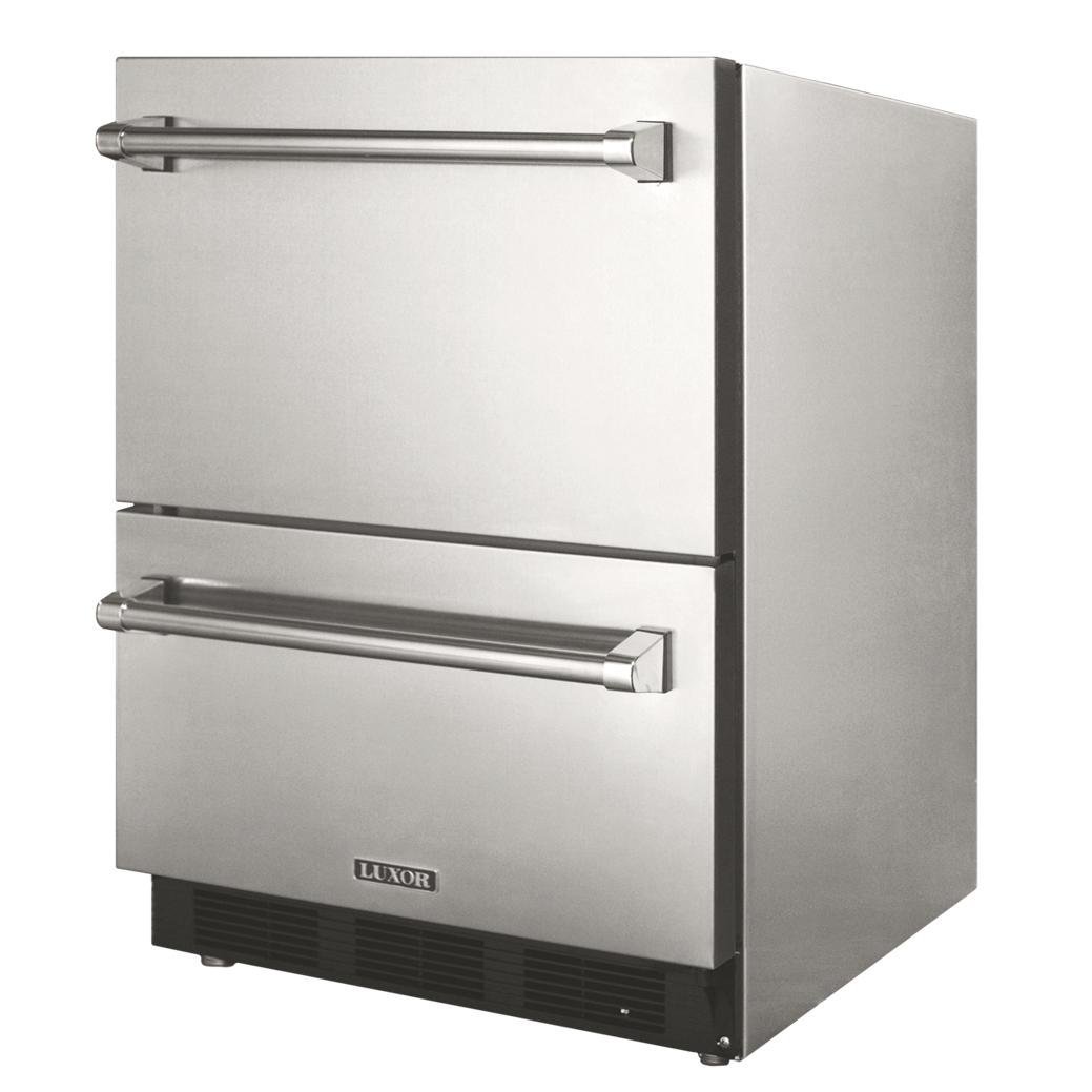 Luxor 4.5 Cu. Ft. Outdoor Refrigerator Drawers Stainless Steel Aht