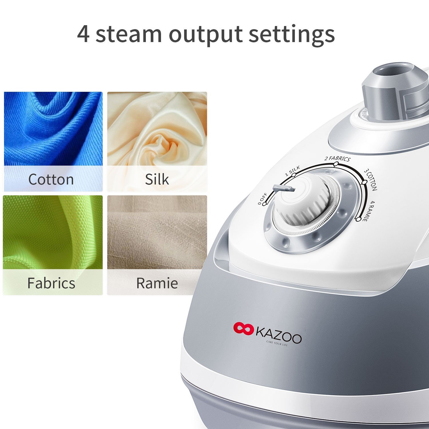 Kazoo 1580W Commercial Garment Steamer, Professional for Hotels and