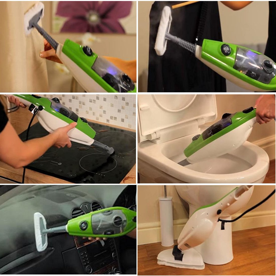 MissyeeDirect Steam Mop X10 Steam Cleaners for Floor Carpet Window