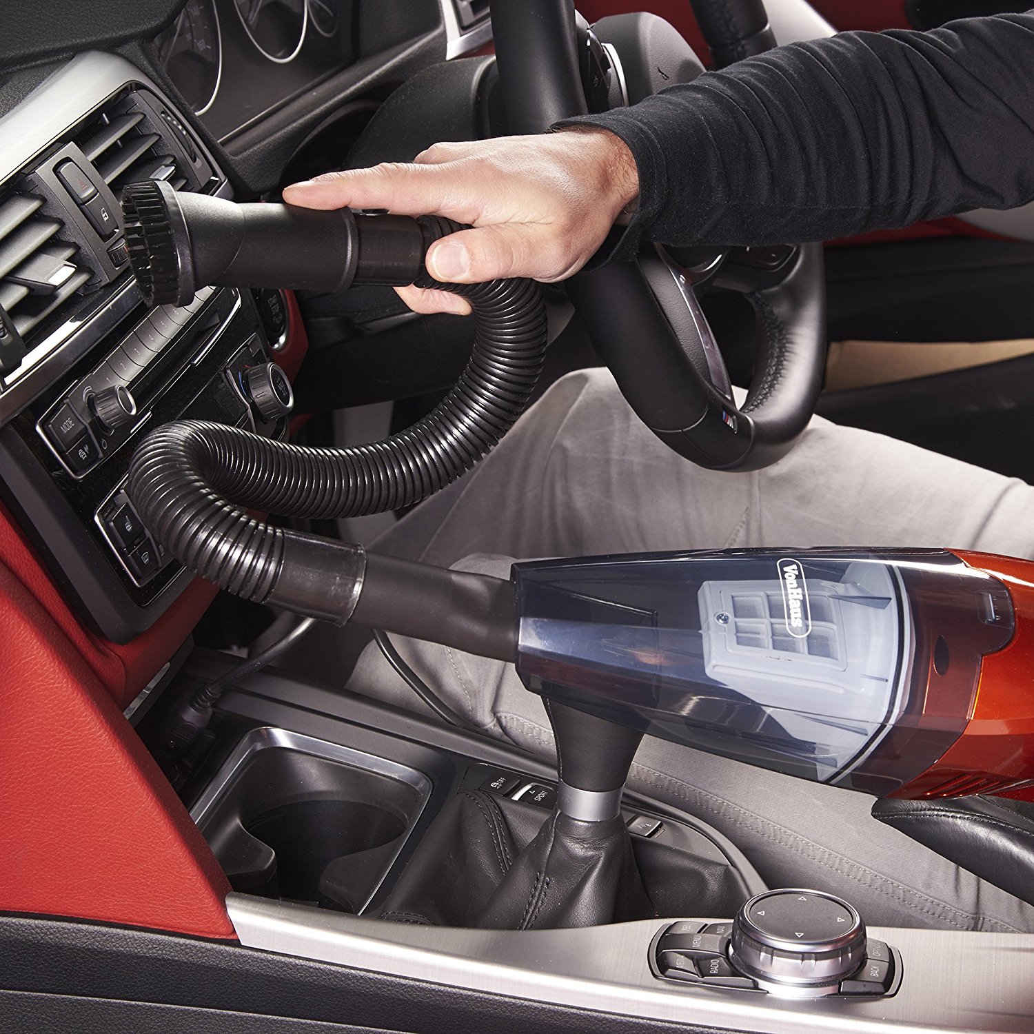 VonHaus 12V In Car Vacuum Cleaner powered by Vehicle DC Adapter Wet