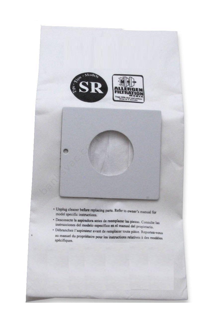 9 Hoover Style SR Vacuum Bags for Duros Canisters, Fits 401010SR free