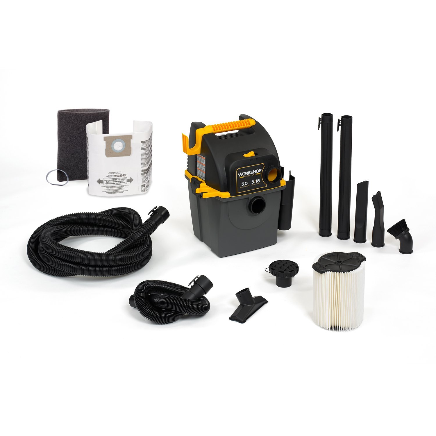 Wet Dry Vac WS0500WM Portable Wall Mount Wet Dry Vacuum