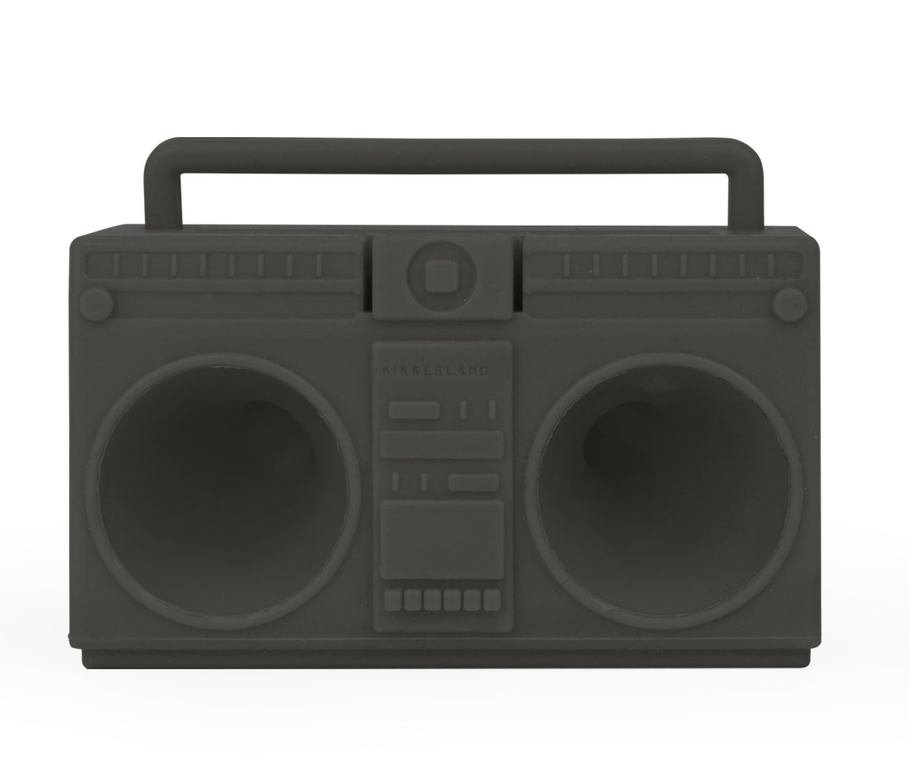 Kikkerland Boombox Speaker Retail Packaging Pink/Gray free image
