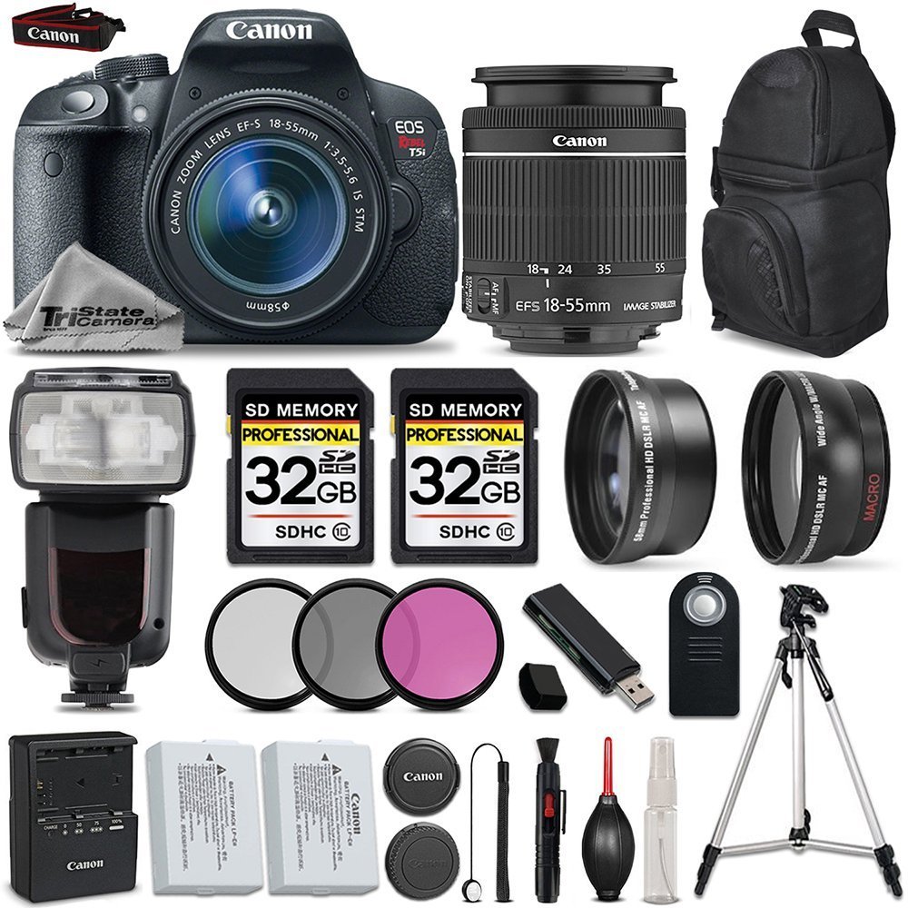 Canon EOS Rebel T5i DSLR Camera Full HD 1080p + Canon1855mm IS STM