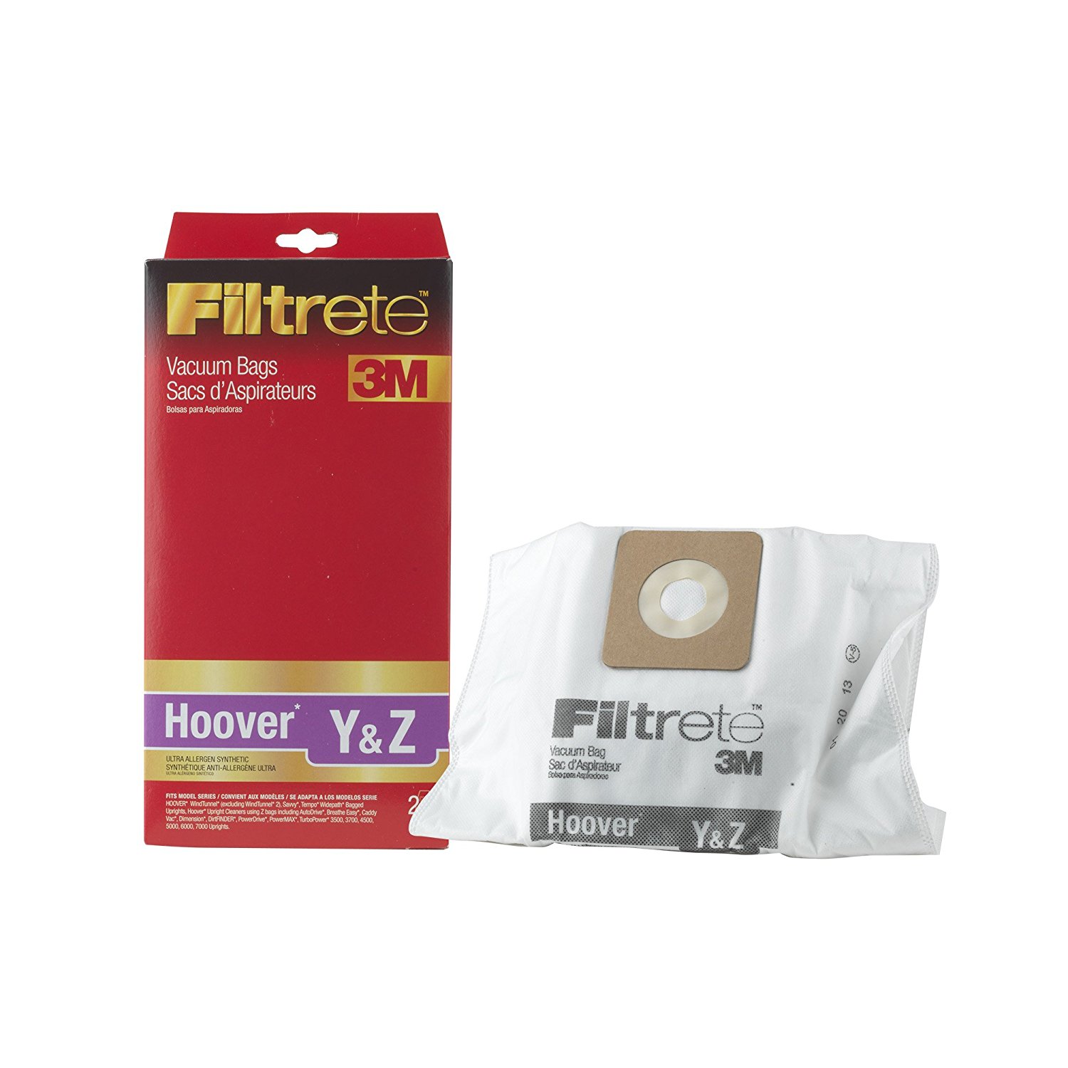 Hoover Y&Z HEPA Vacuum Bag by Filtrete , Case Pack of 12 Bags free image download