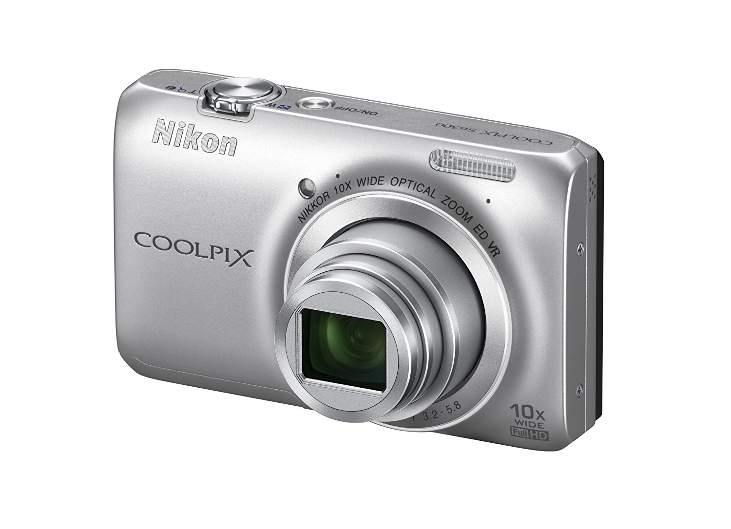 Nikon COOLPIX S6300 16 MP Digital Camera with 10x Zoom NIKKOR Glass