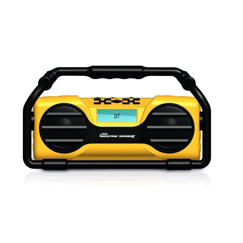 Pyle Industrial BoomBoX Bluetooth Stereo Speaker, Rugged Water