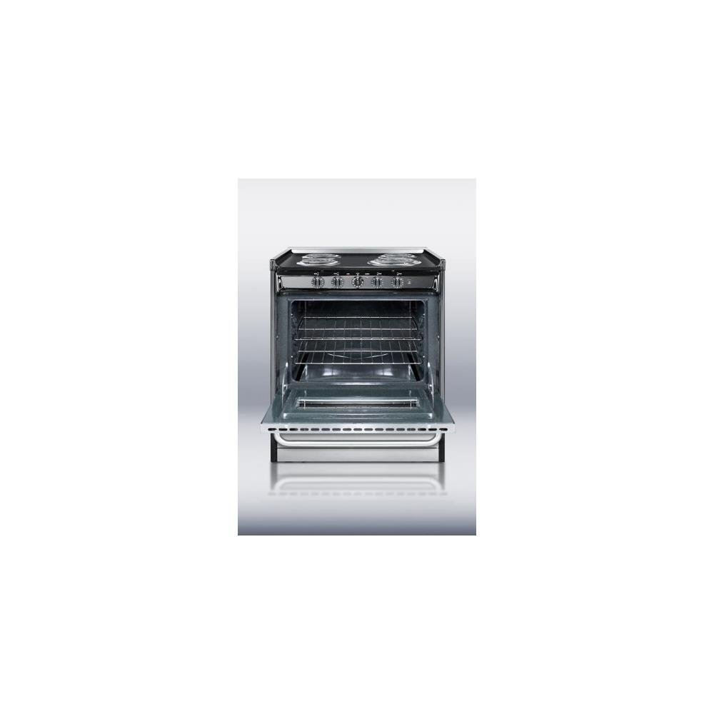 Summit Professional Series TEM210BRWY 30" Electric Range with 4 Coil