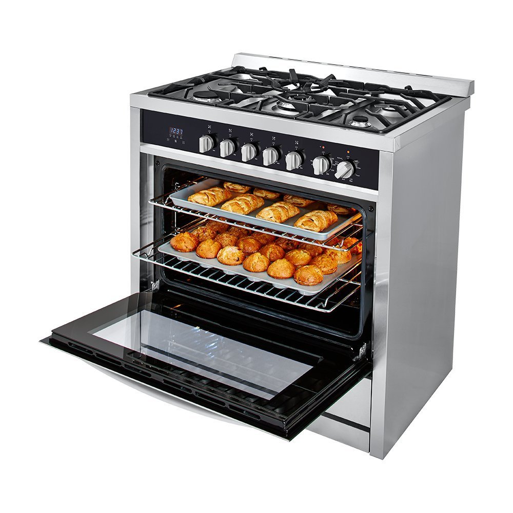 Haier HCR6250ADS 36" Dual Fuel 3.8 Cu. Ft. Capacity Freestanding Range