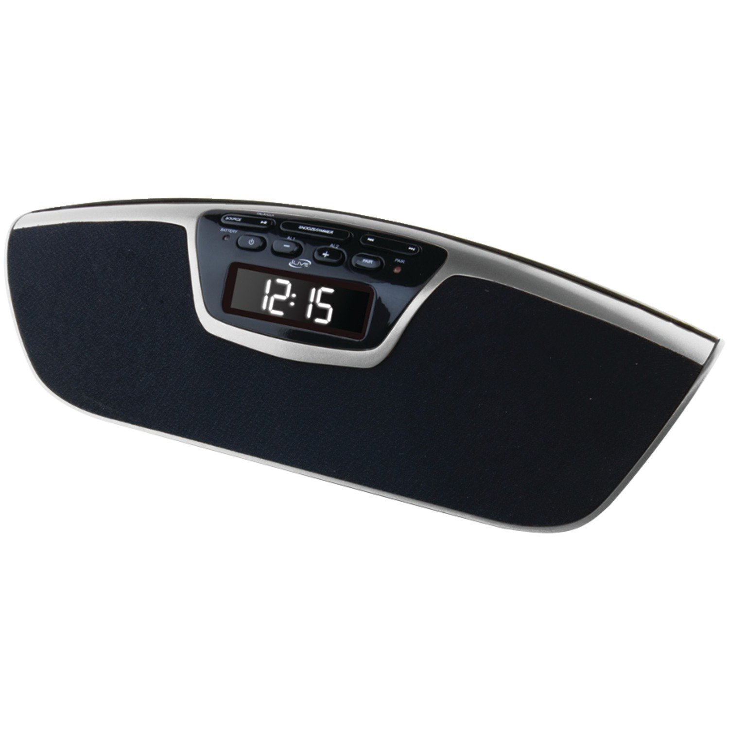 ILive iCB213S Wireless Bluetooth Clock Radio (Silver) free image download