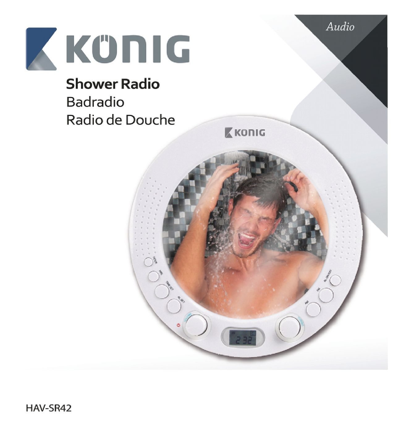 Konig AM/FM shower radio with mirror [HAVSR42] N5 free image download