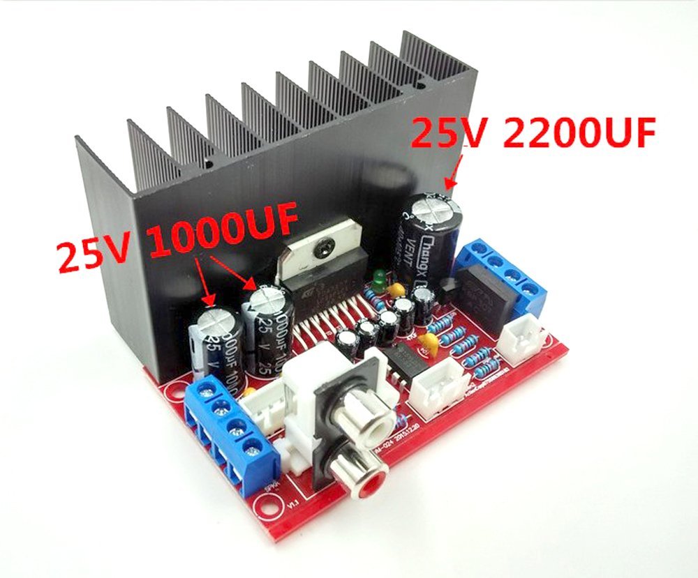 Qianson AC/DC 12V TDA7377 2.1CH 3Channel 10W+10W / 20W Subwoofer