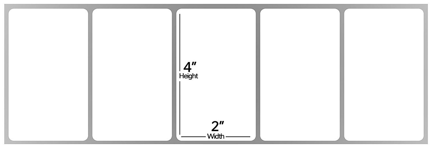 4 x 2 Fanfold Zebra Compatible Direct Thermal Labels (4 Cartons) for