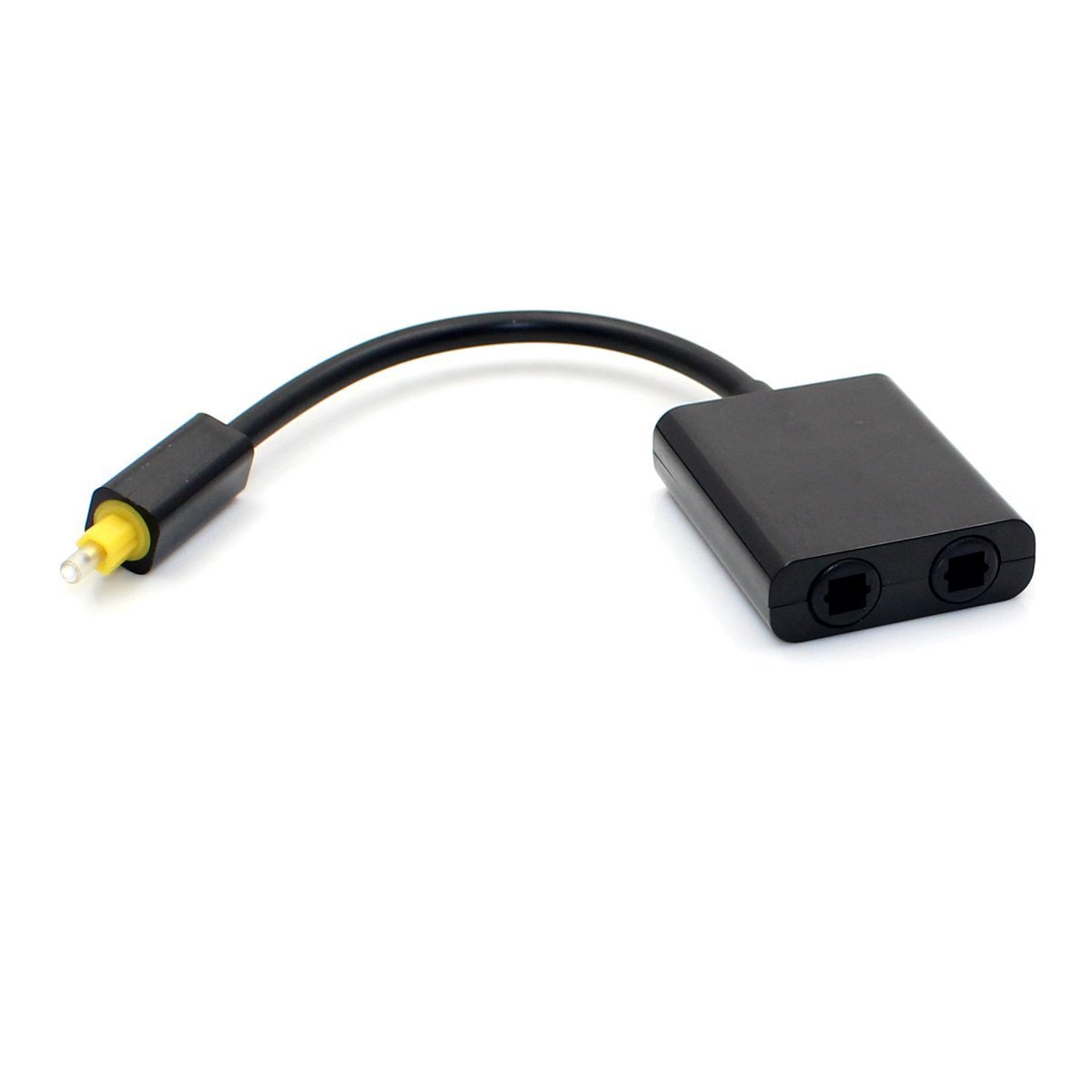 Maxhood Toslink Digital Optical Audio Splitter 1 in 2 Out Audio Adapter