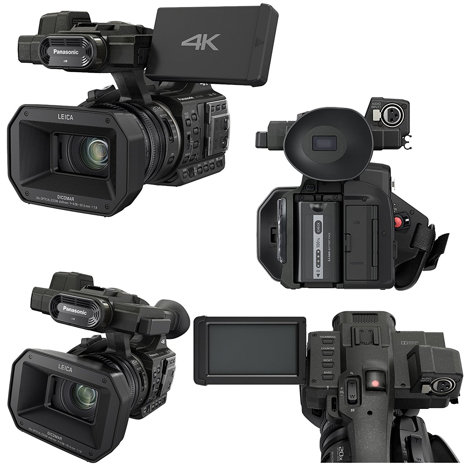 Panasonic HCX1000 4K 60p/50p Camcorder (Black) + Focus Deluxe