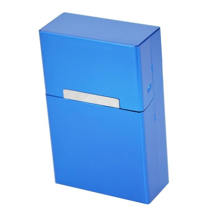 Bleiou 2pcs/lot Cigarette Case Aluminum Metal Cigar Cigarette Box