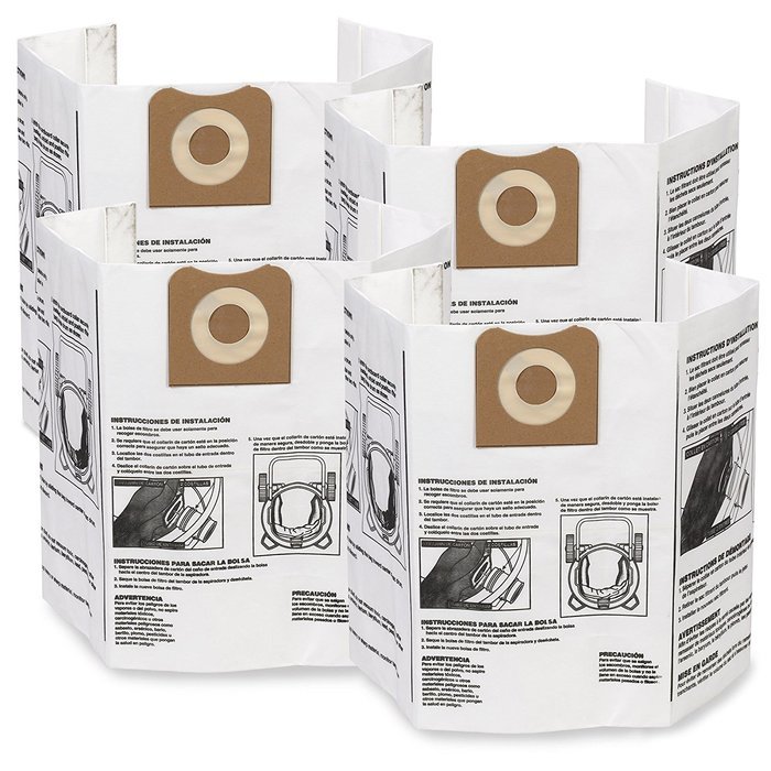 Wet Dry Vacuum Bags WS32200F Fine Dust Collection Shop Vacuum Bags (2 Shop Vacuum Bags