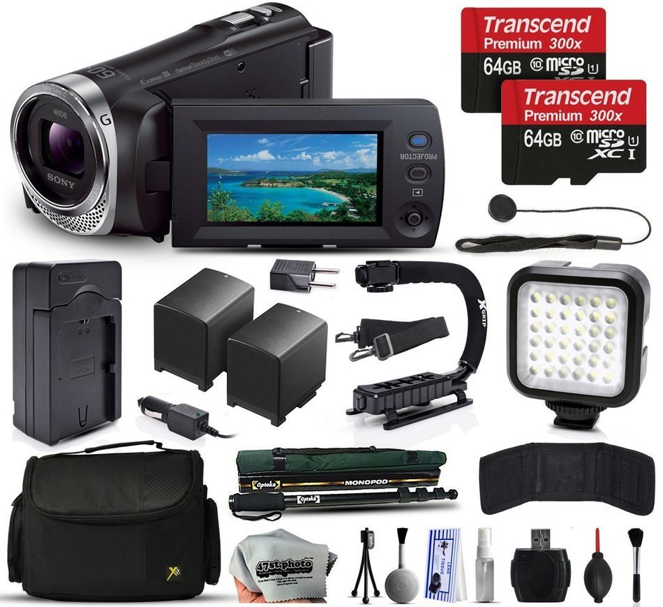 Sony HDRPJ440 Full HD Handycam Camcorder Video Camera + 128GB Memory