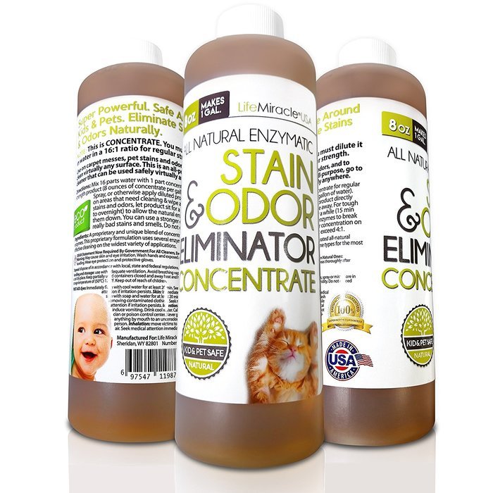 Life Miracle Enzyme Cleaner All Natural Stain Remover, Odor