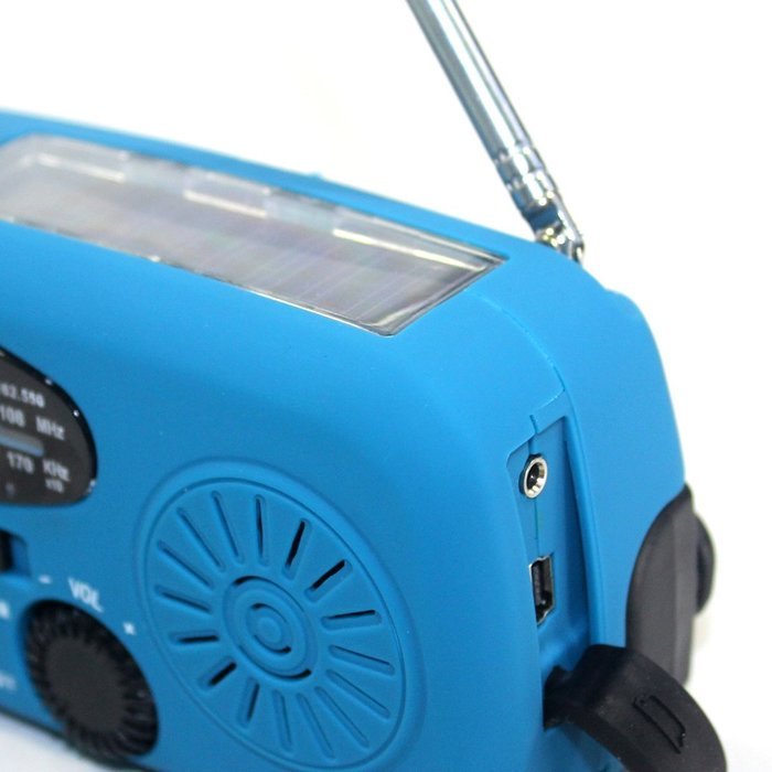 Foxnovo Portable Multifunctional Emergency SolarHand Crank DynamoUSB