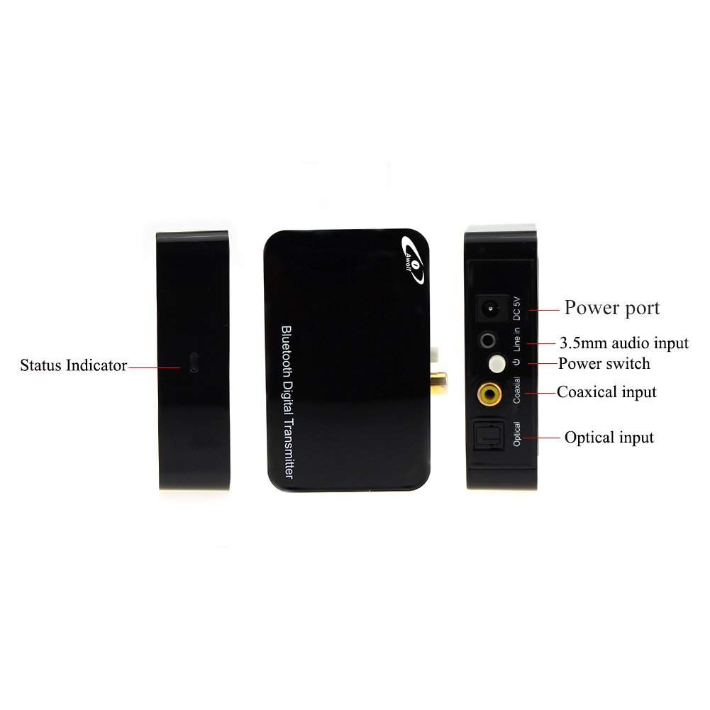 Awolf Bluetooth Wireless Optical Digital Audio Receiver Music Streaming Audio Adapter N10 free