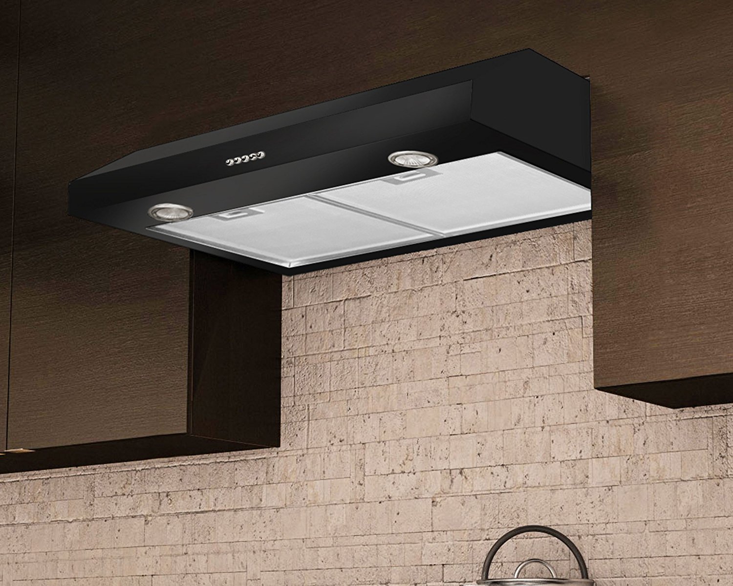Ancona Slim Plus 30 Style Range Hood, 30Inch, Stainless